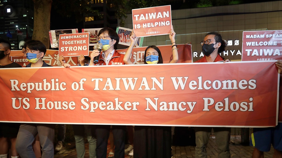 Speaker of the House Nancy Pelosi lands in Taiwan