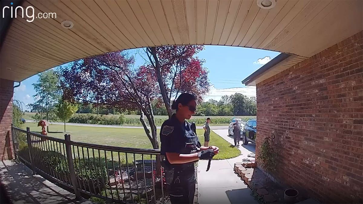 Ohio doorbell shooting scene police response