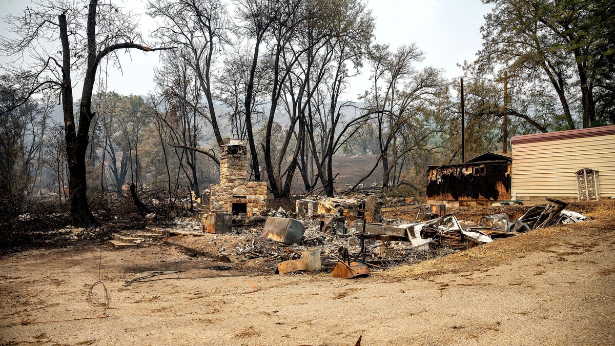 remains from California fire