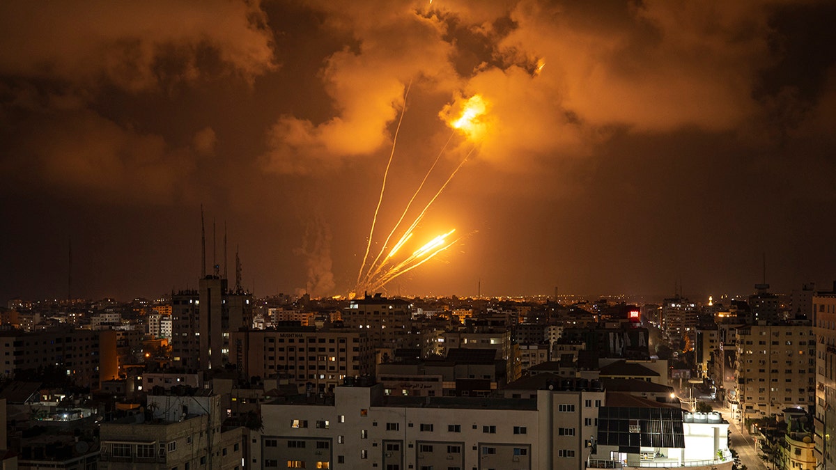 Rockets fired from the Gaza Strip into Israel