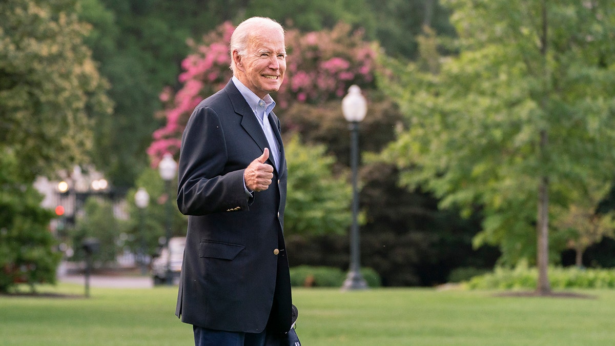 BIDEN THUMBS UP