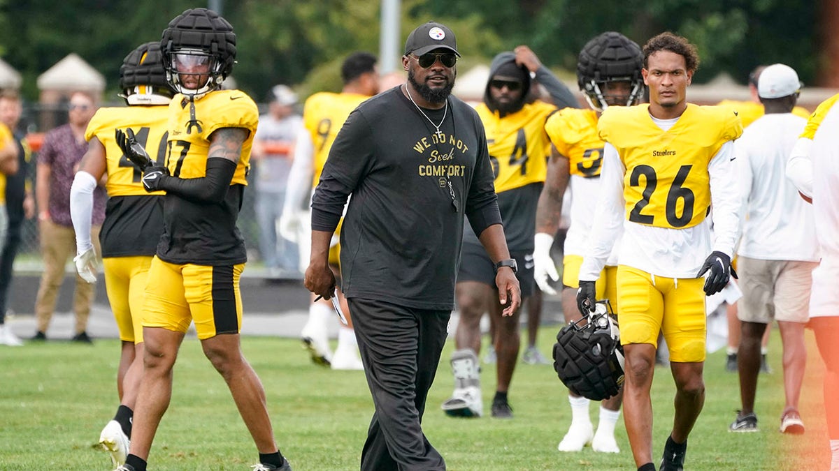 Steelers head coach Mike Tomlin at training camp