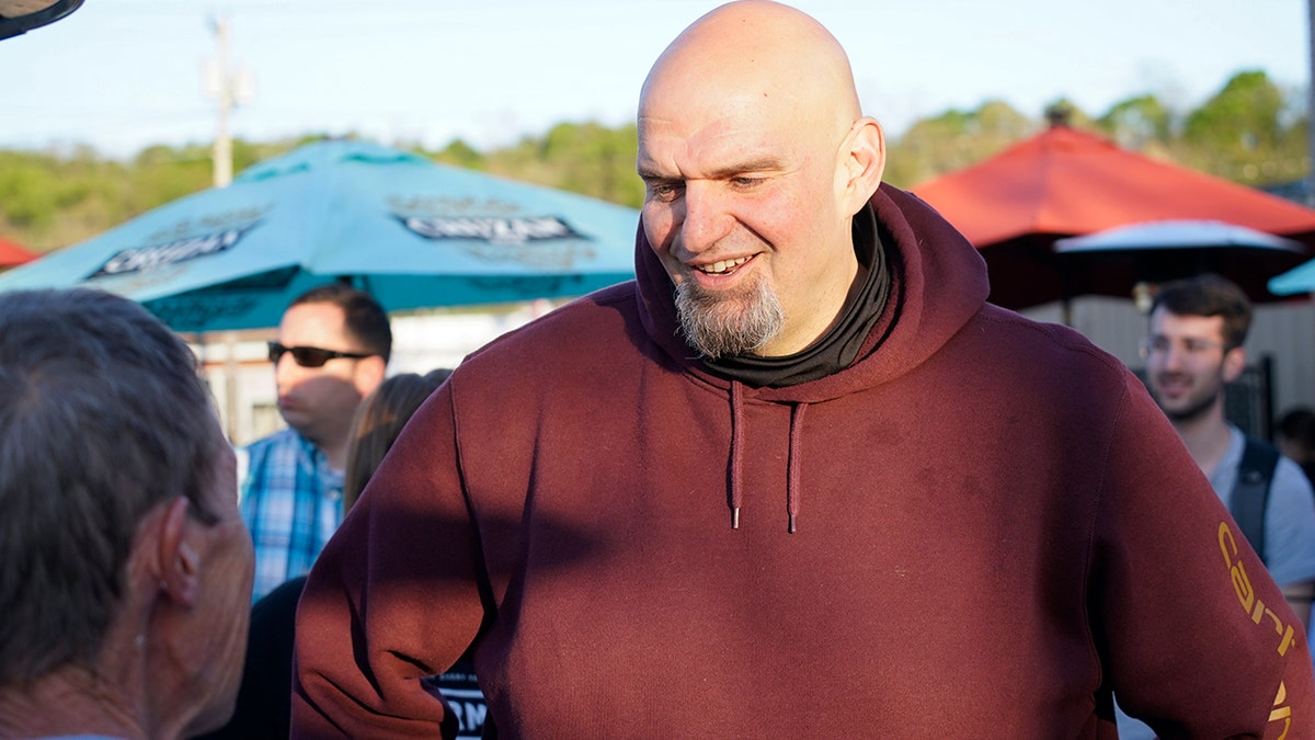 John Fetterman at a campaign event