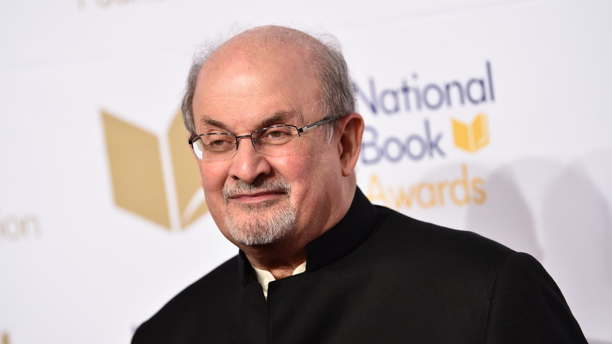 Salman Rushdie smiling