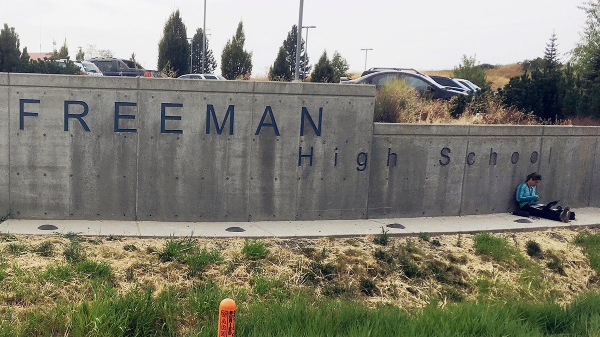 The front sign of Freeman High School