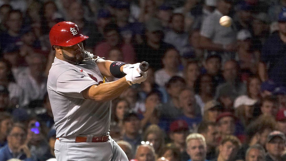 Albert Pujols mashes a home run