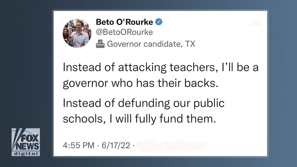 beto orourke texas governor candidate democrat teachers