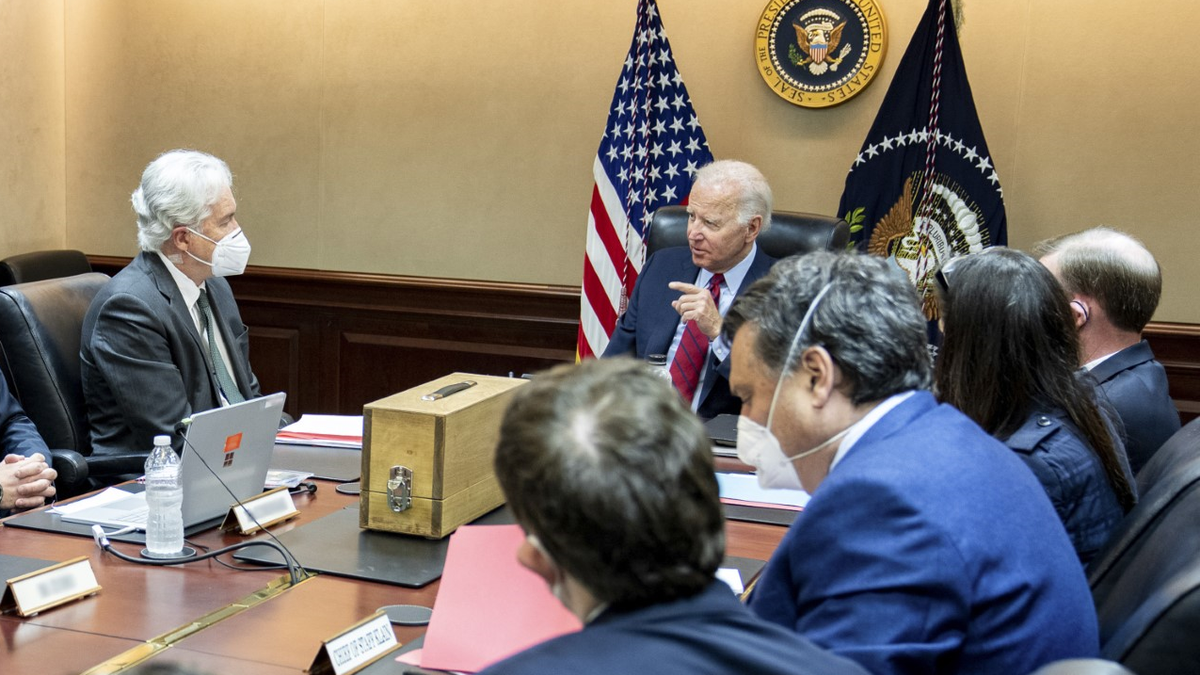 Biden White House national security team meeting on al-Zawahri strike