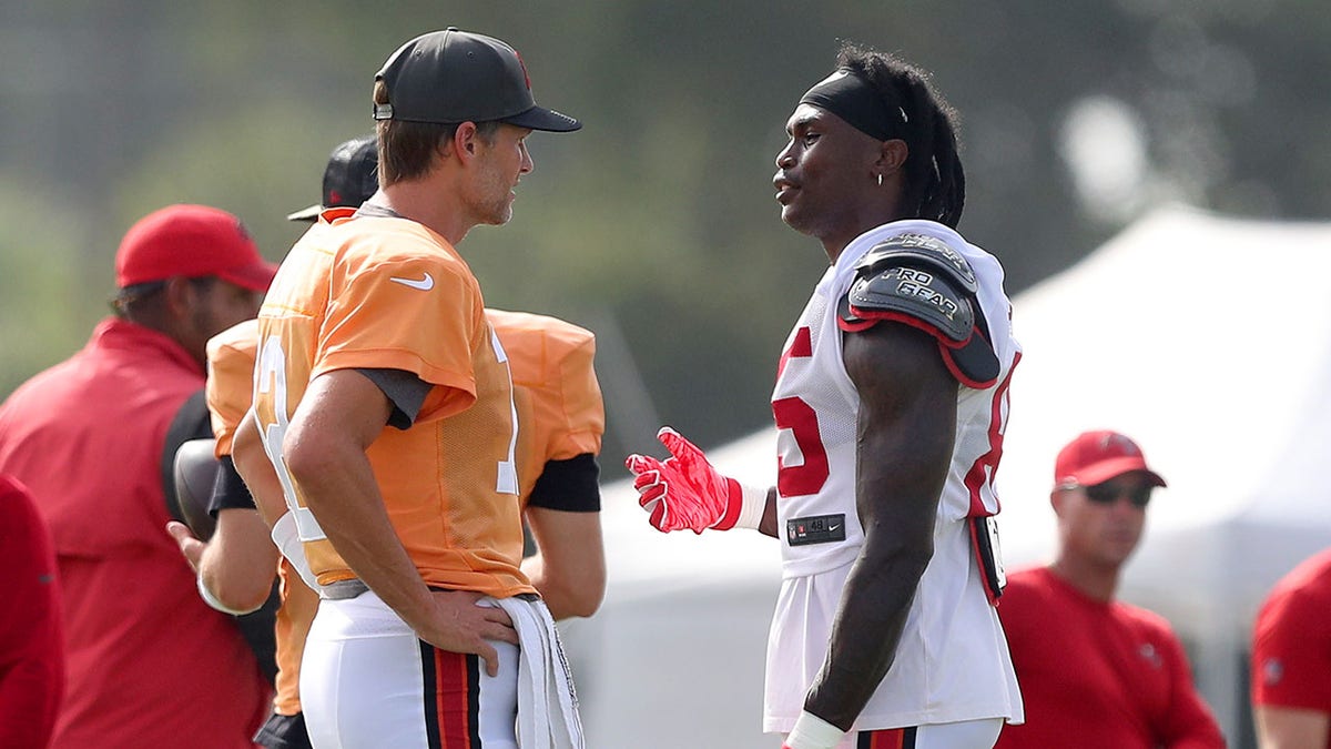 Tom Brady and Julio Jones talk