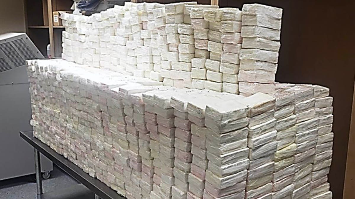 bricks of cocaine stacked