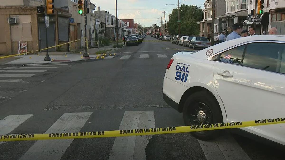 Quadruple shooting in Philly crime scene tape