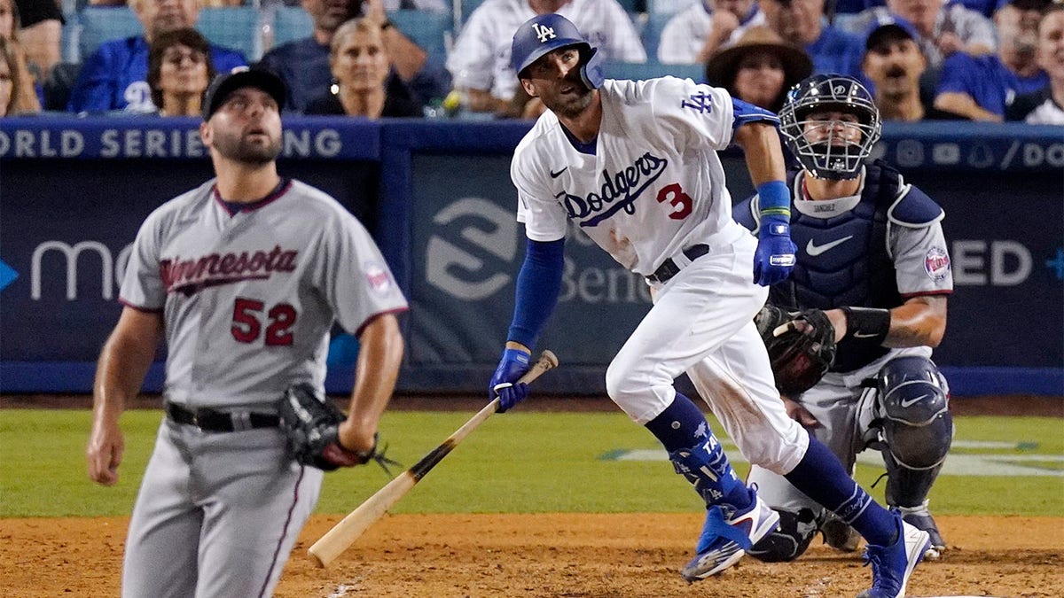 Chris Taylor reacts after ball