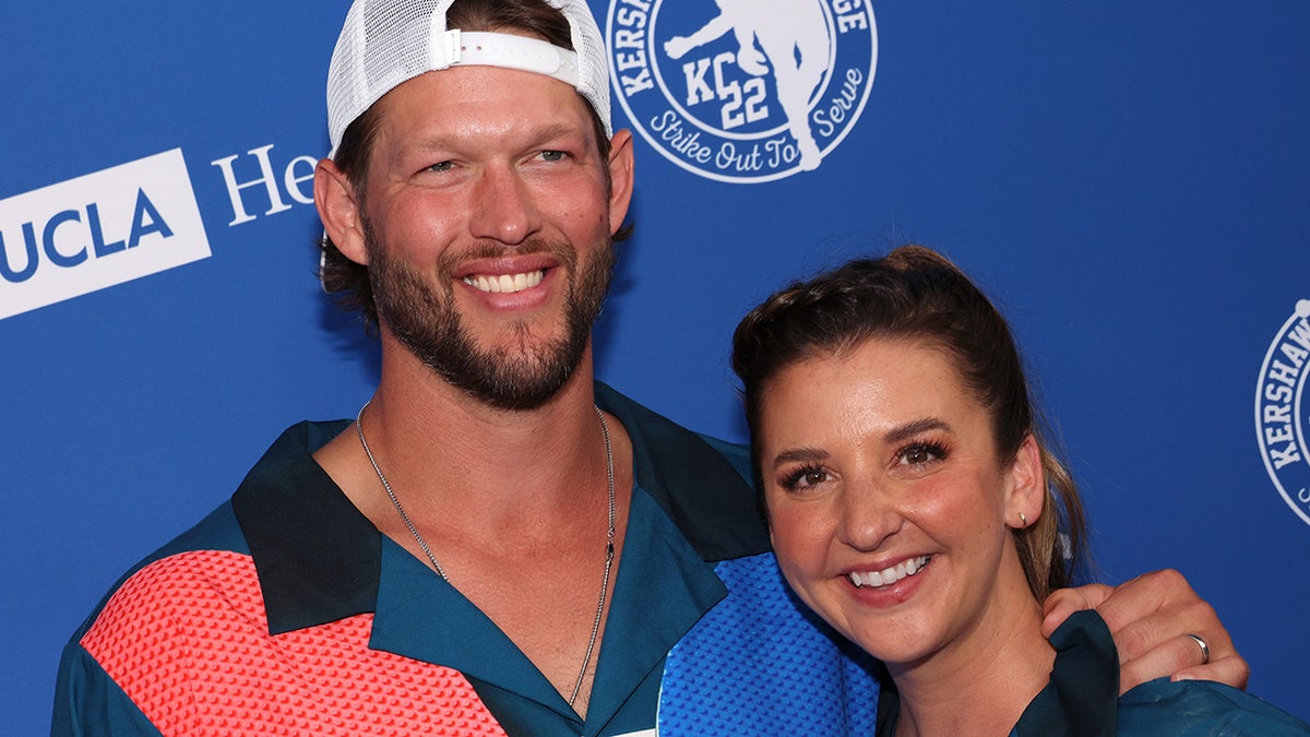 Clayton Kershaw with his wife Ellen