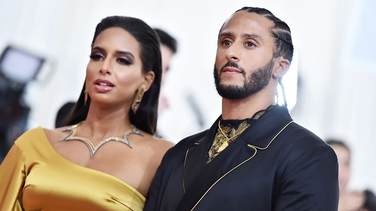 Colin Kaepernick and Nessa Diab attending an event together