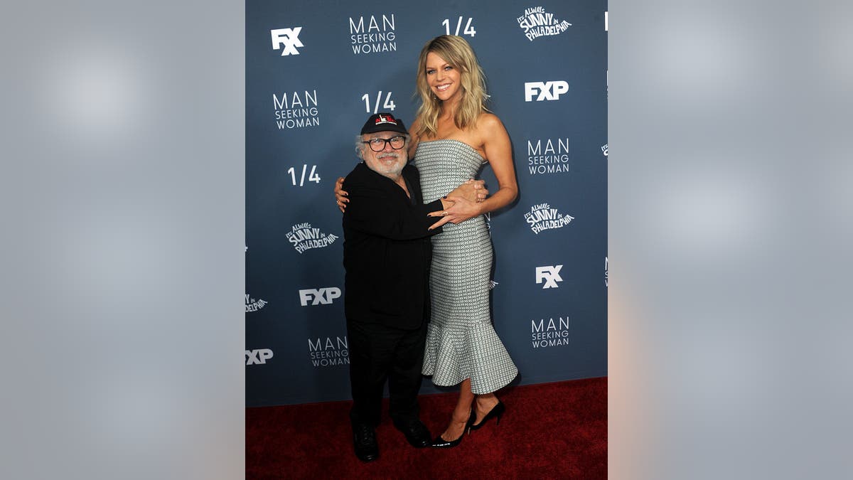 Danny DeVito and Kaitlin Olson on the red carpet