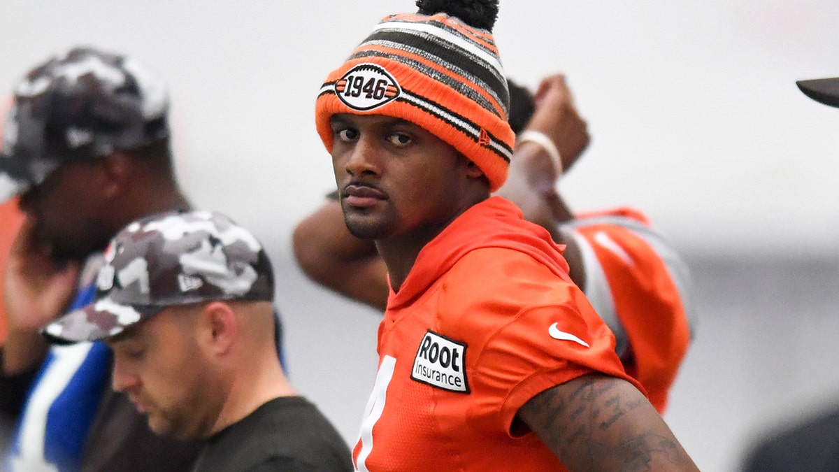 Deshaun Watson at training camp