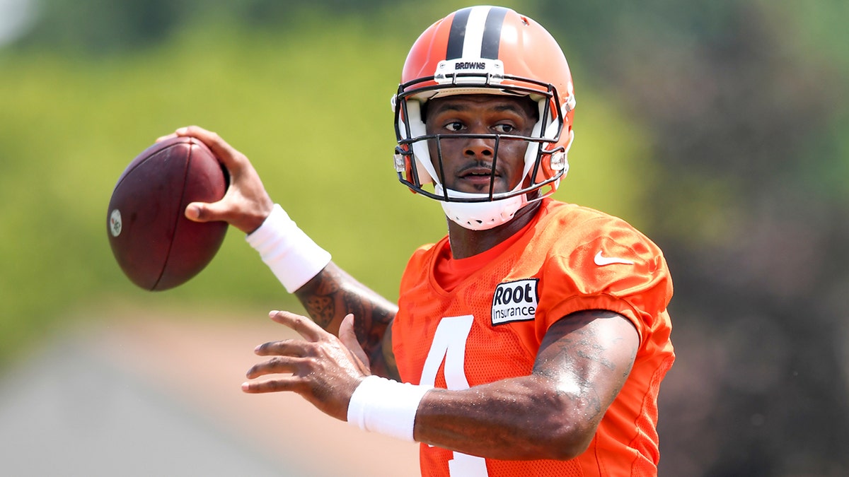 Deshaun Watson at training camp