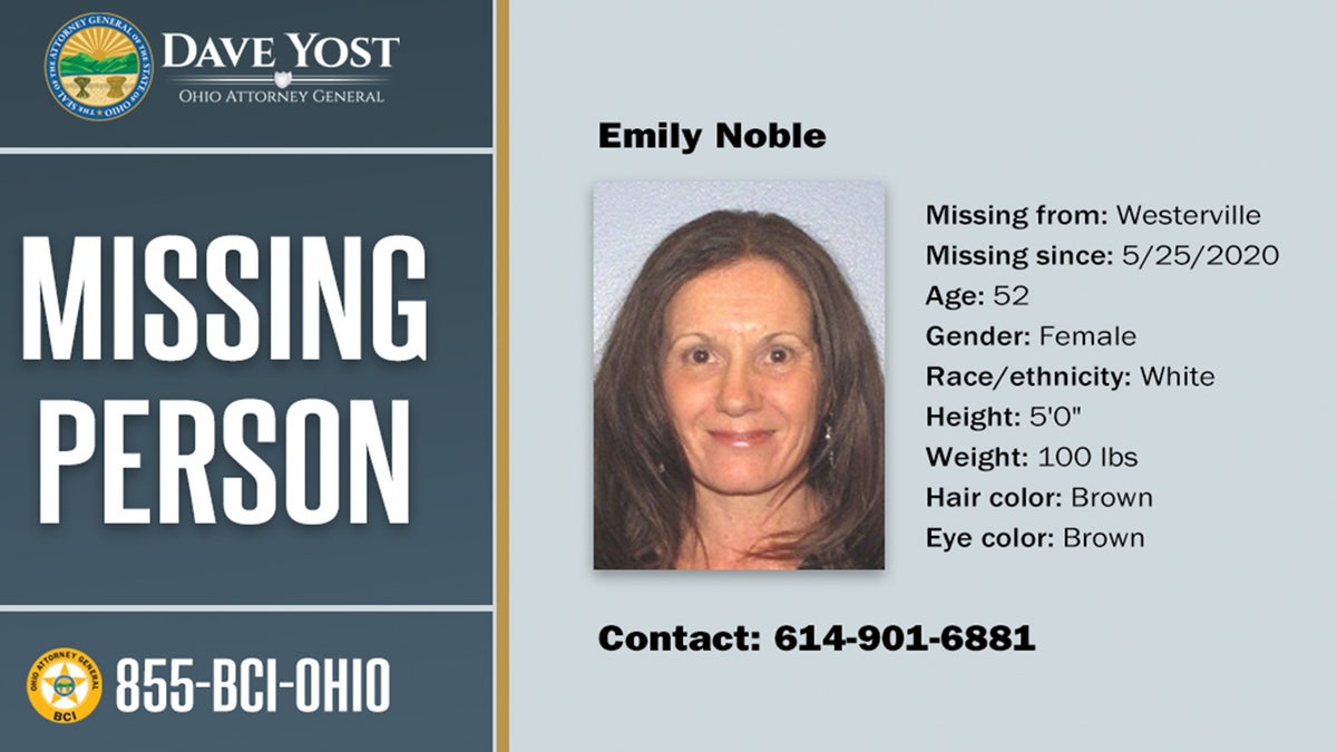 Emily Noble's missing person poster