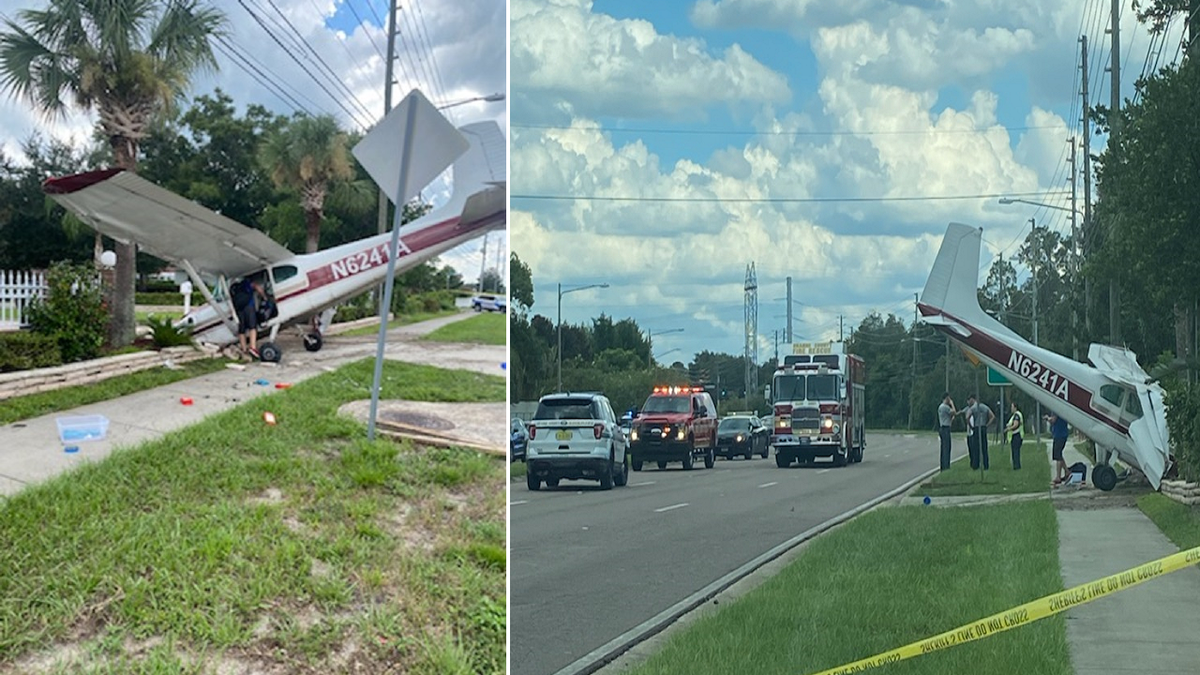 Cessna crashes along busy Orlando street