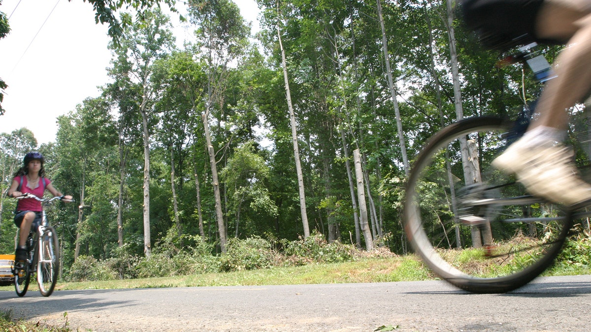 Bikers on W&OD trail