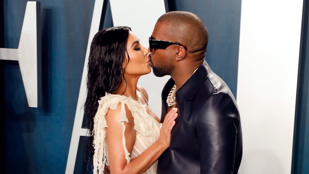 Kanye West and Kim Kardashian