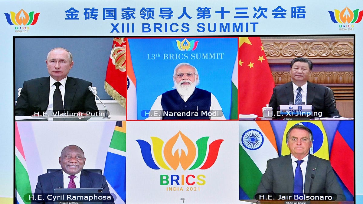 Brics: Brazil, Russia,India, China, South Africa