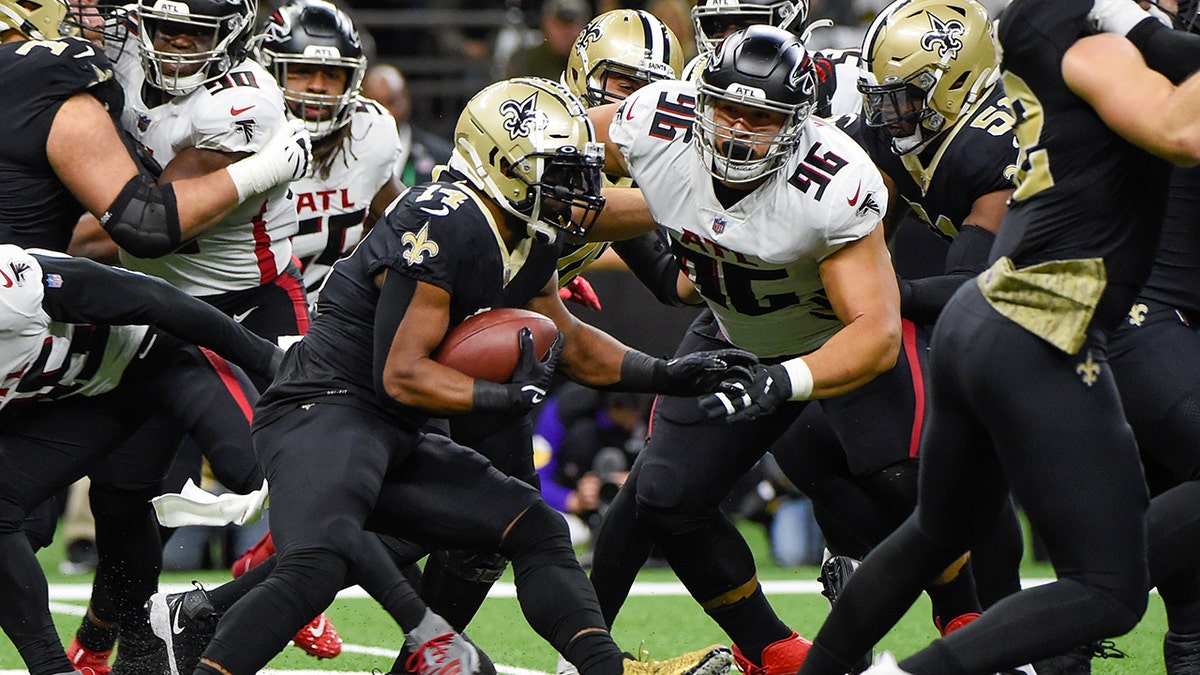 Kawaan Baker rushing the ball
