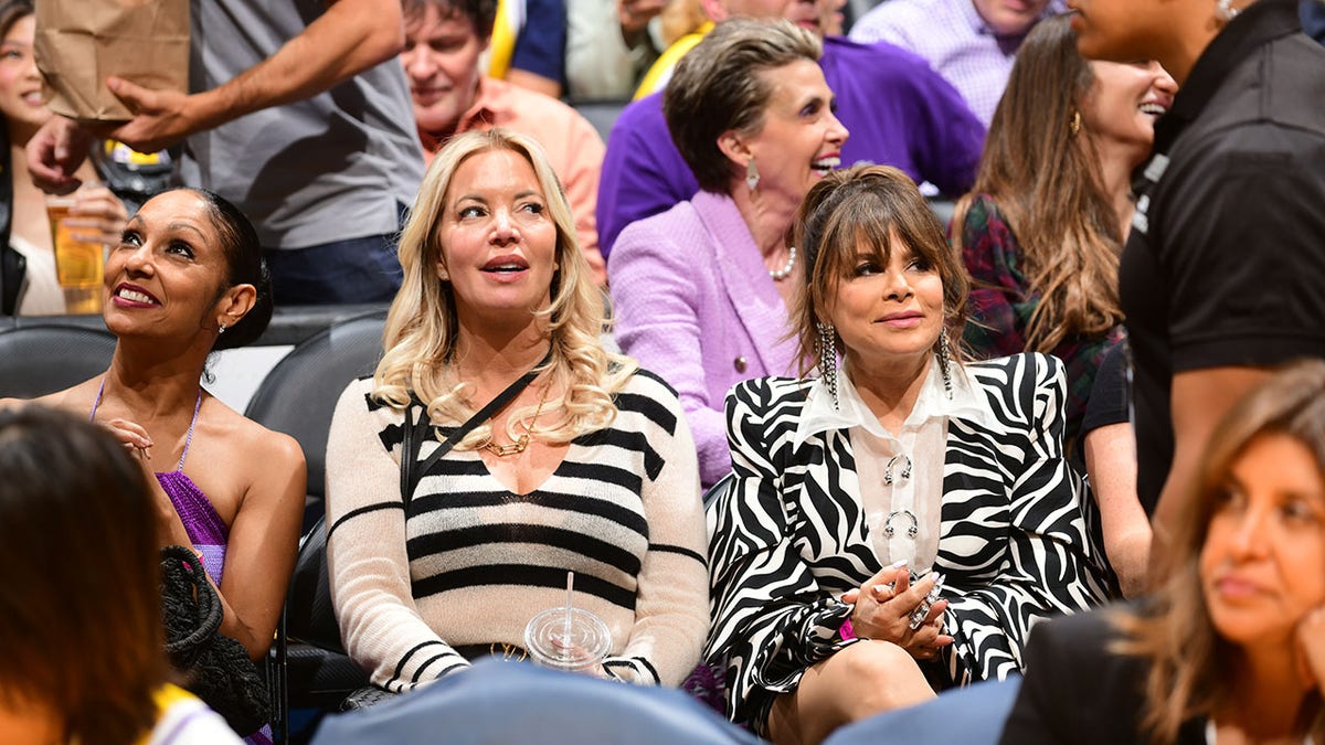 Jeannie Buss watches the Lakers play