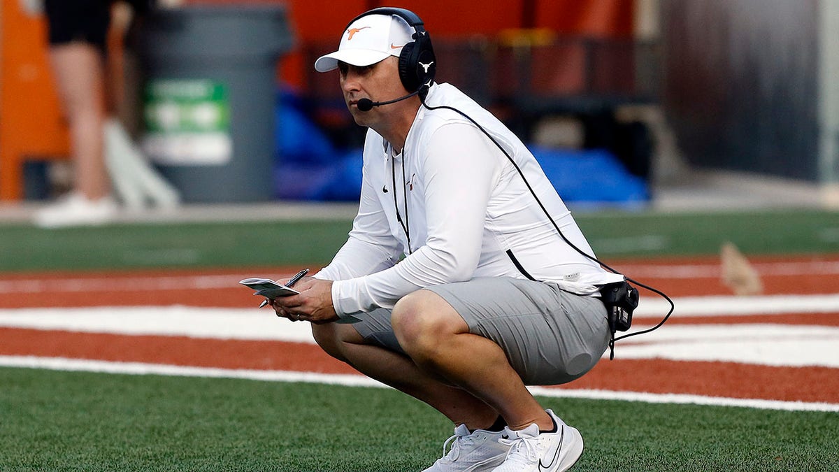 Texas head football coach Steve Sarkisian at the Longhorns spring game