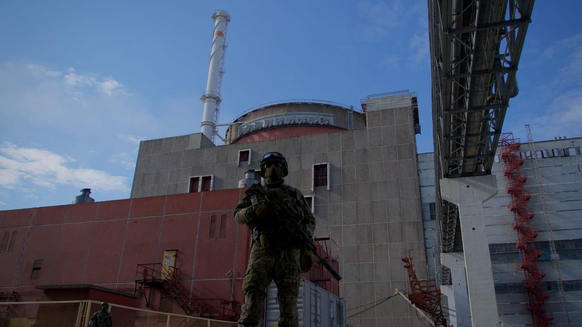 Russian guardsman at Zaporizhzhia