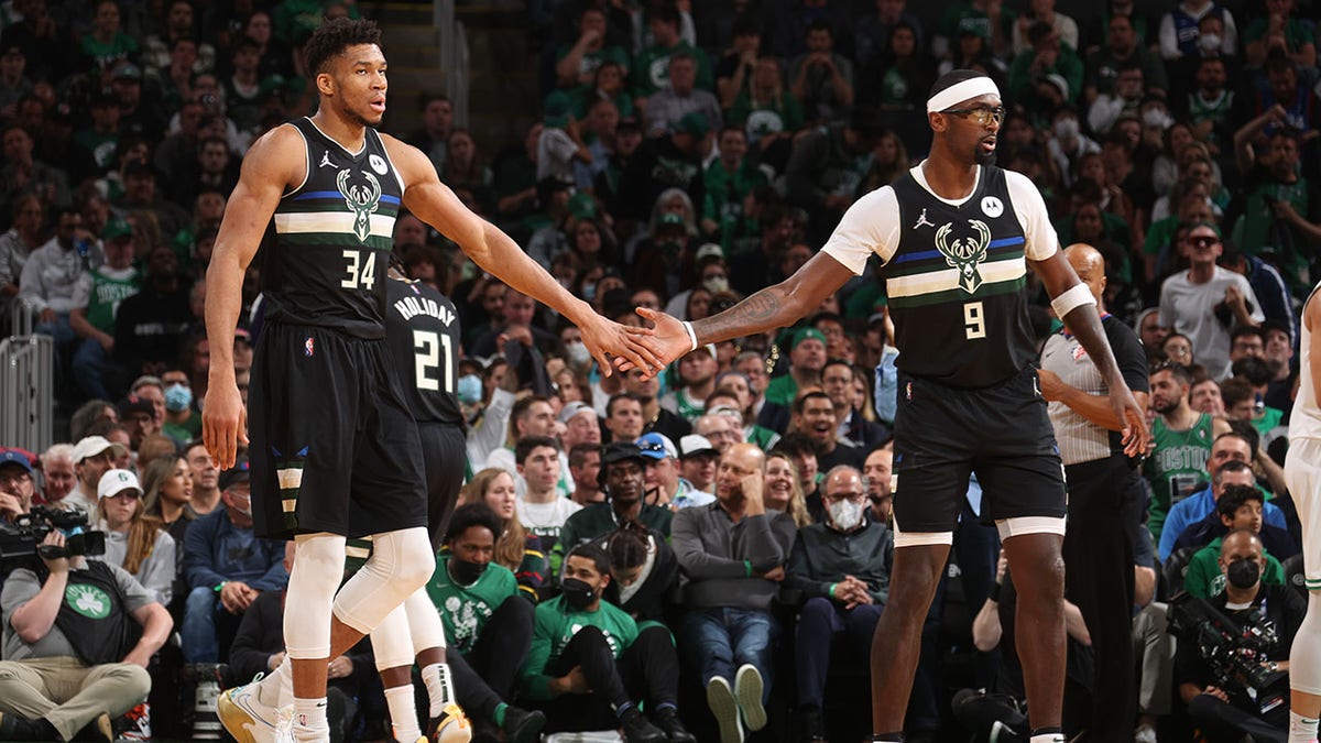 Bobby Portis and Giannis Antetokounmpo in the NBA Playoffs
