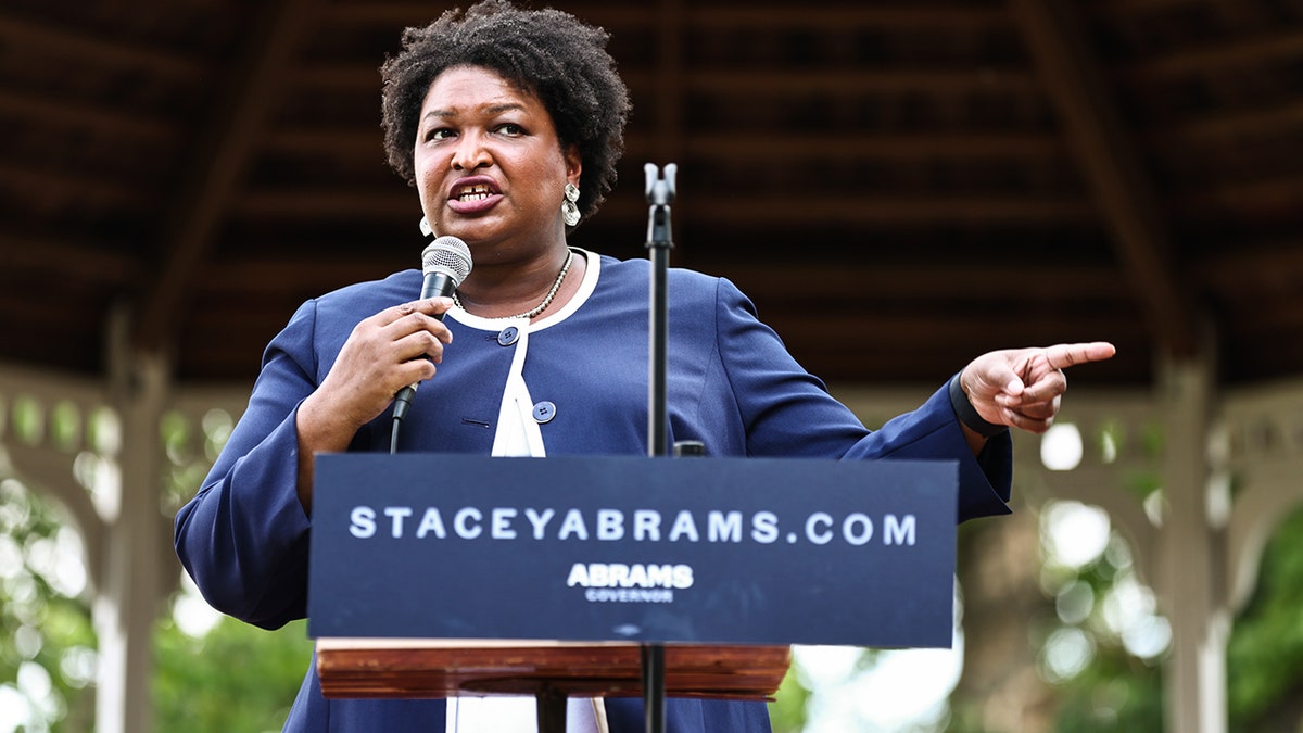 Stacey Abrams in Reynolds, Georgia