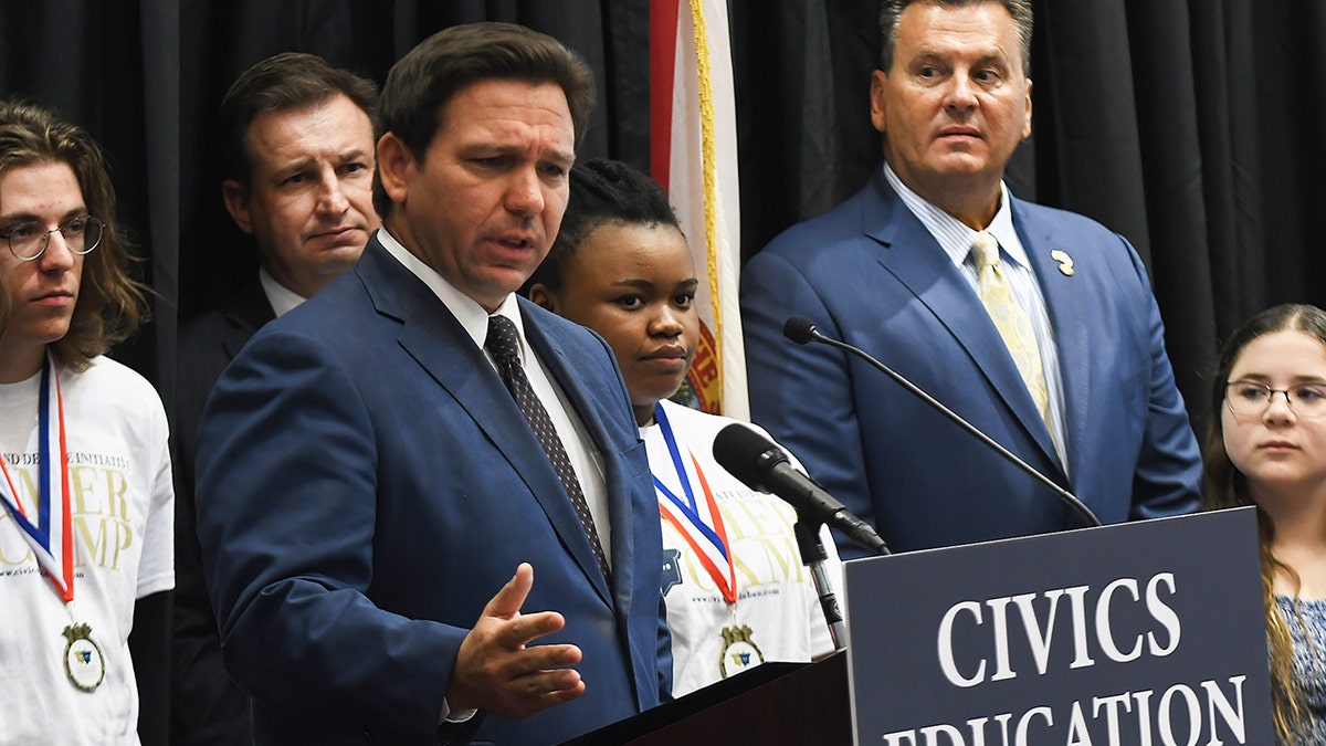 DeSantis at civics education presser