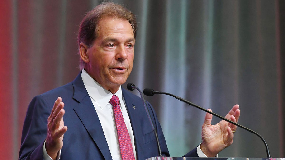 Nick Saban of Alabama at SEC Media Days