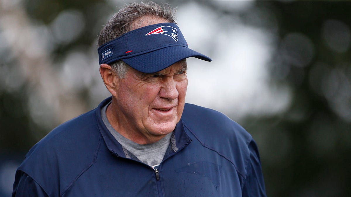 Patriots head coach Bill Belichick at training camp