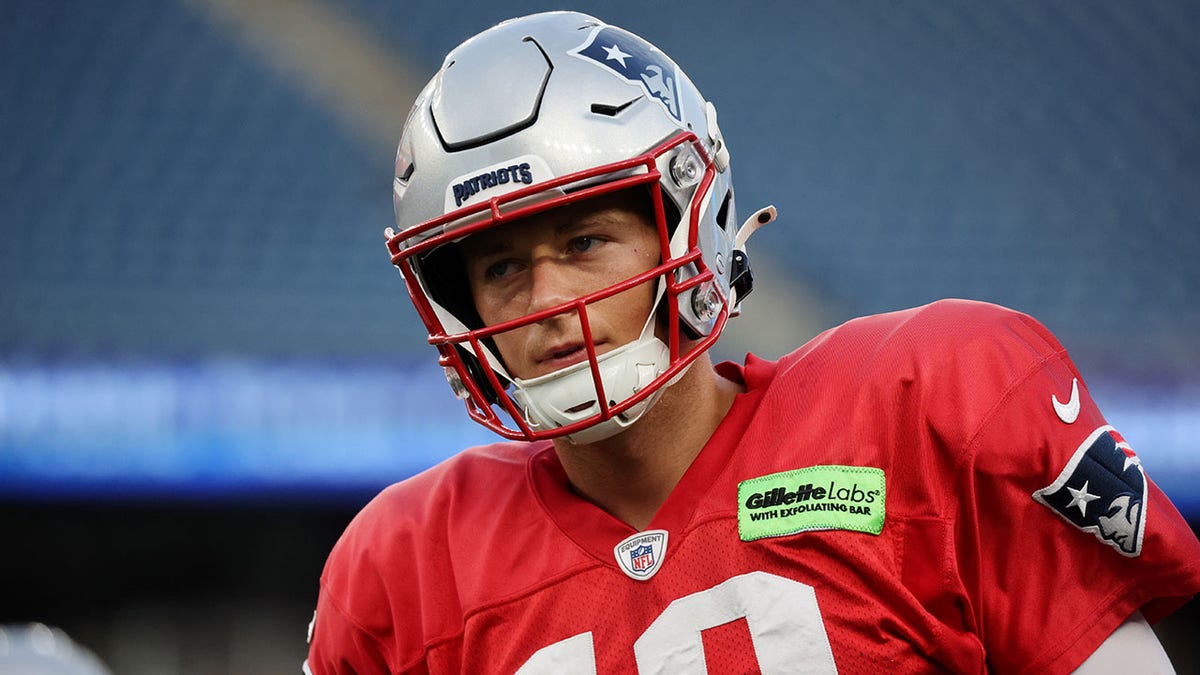 Patriots Quarterback Mac Jones at training camp