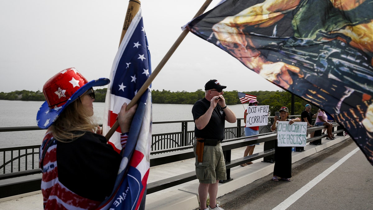 Supporters of former US President Donald Trump