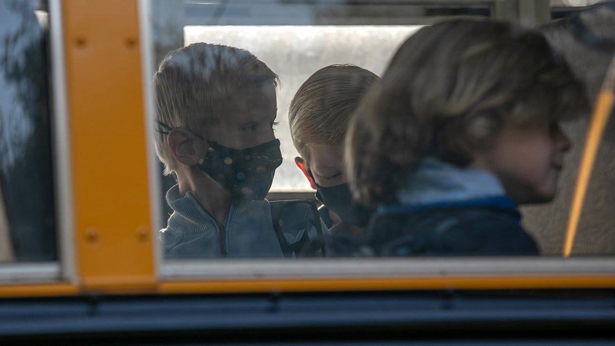 kids board school bus
