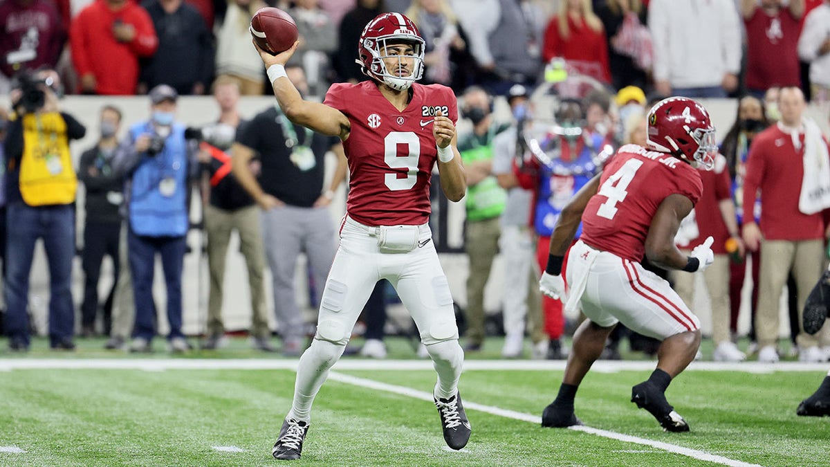 Alabama's Bryce Young during the national championship game