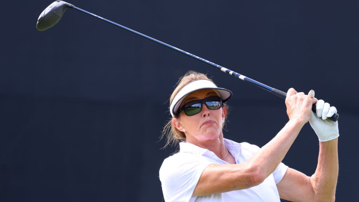 Caitlyn Jenner plays golf