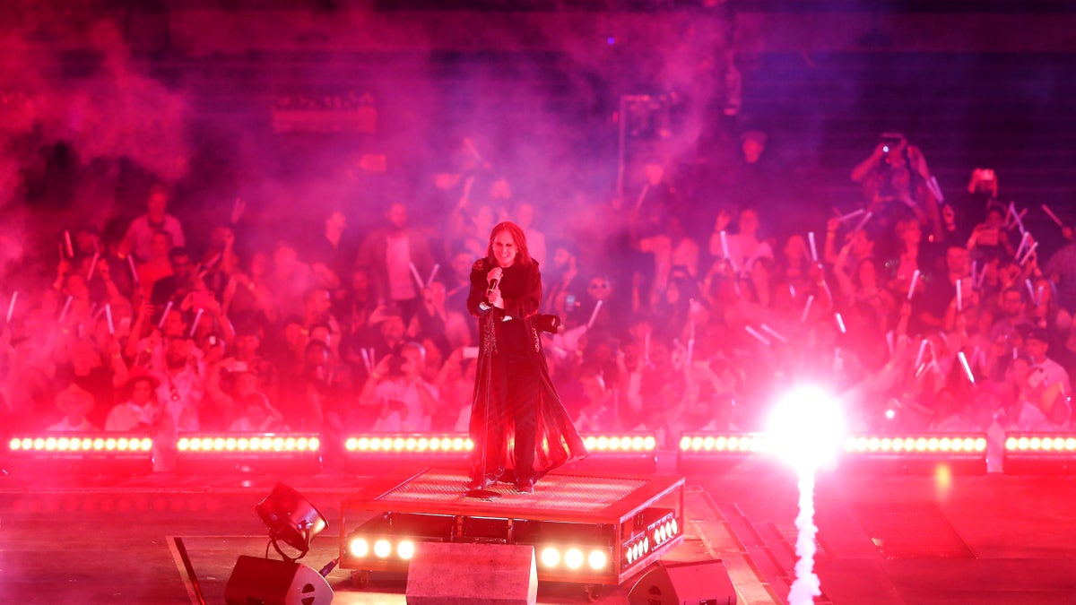 Ozzy Osbourne performing