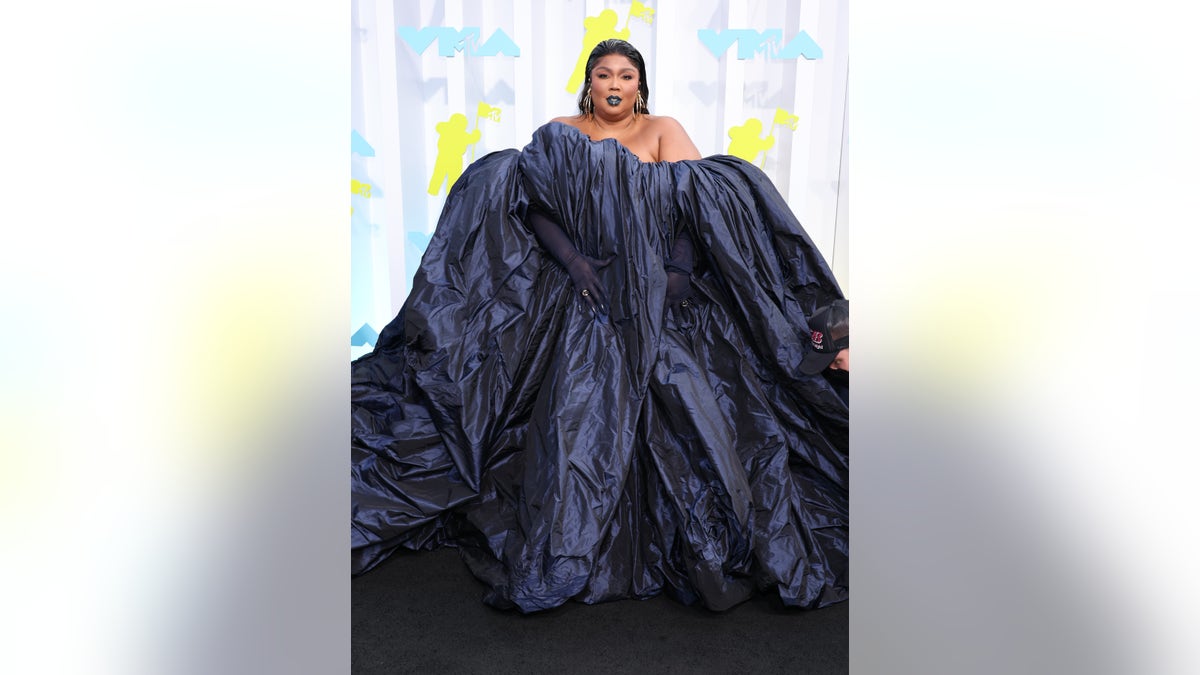 Lizzo on red carpet at VMAs