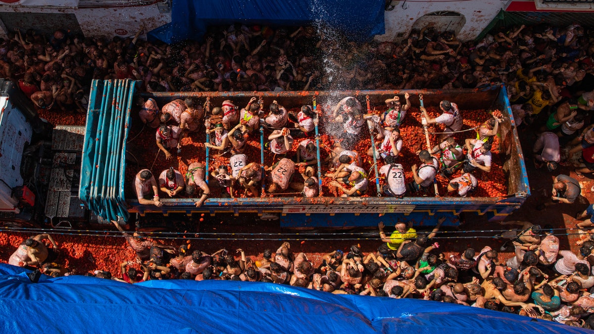 The world's largest food fight festival, La Tomatina, consists of throwing overripe and low-quality tomatoes at each other.