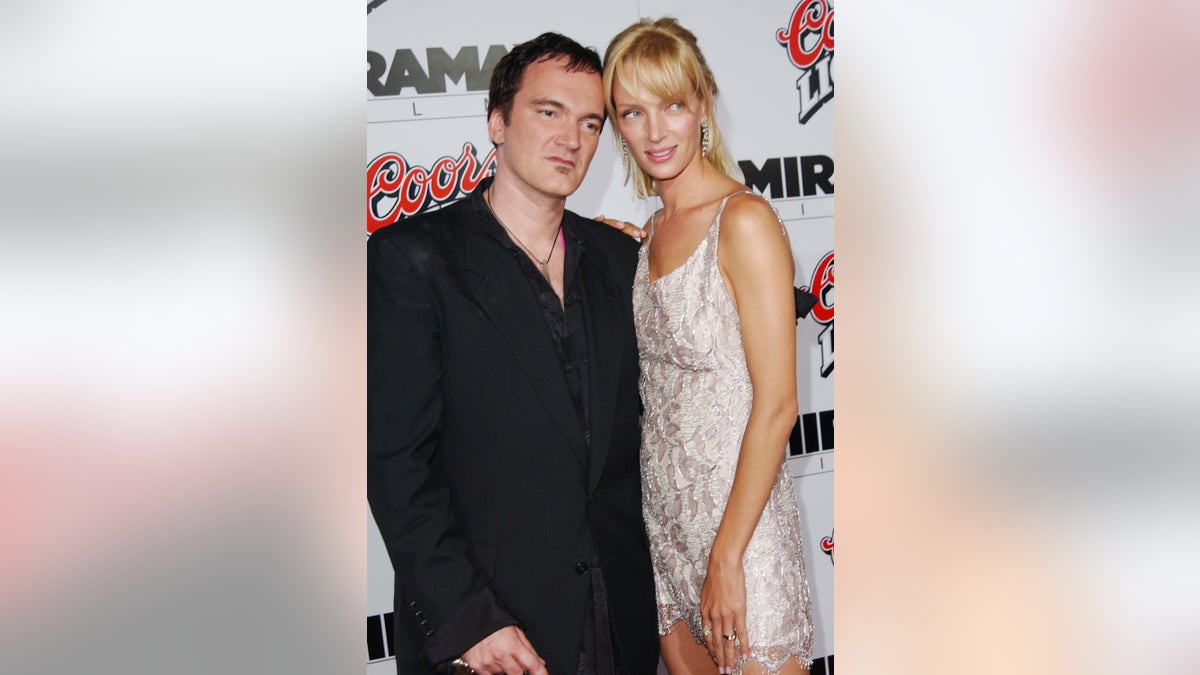 Quentin Tarantino and Uma Thurman