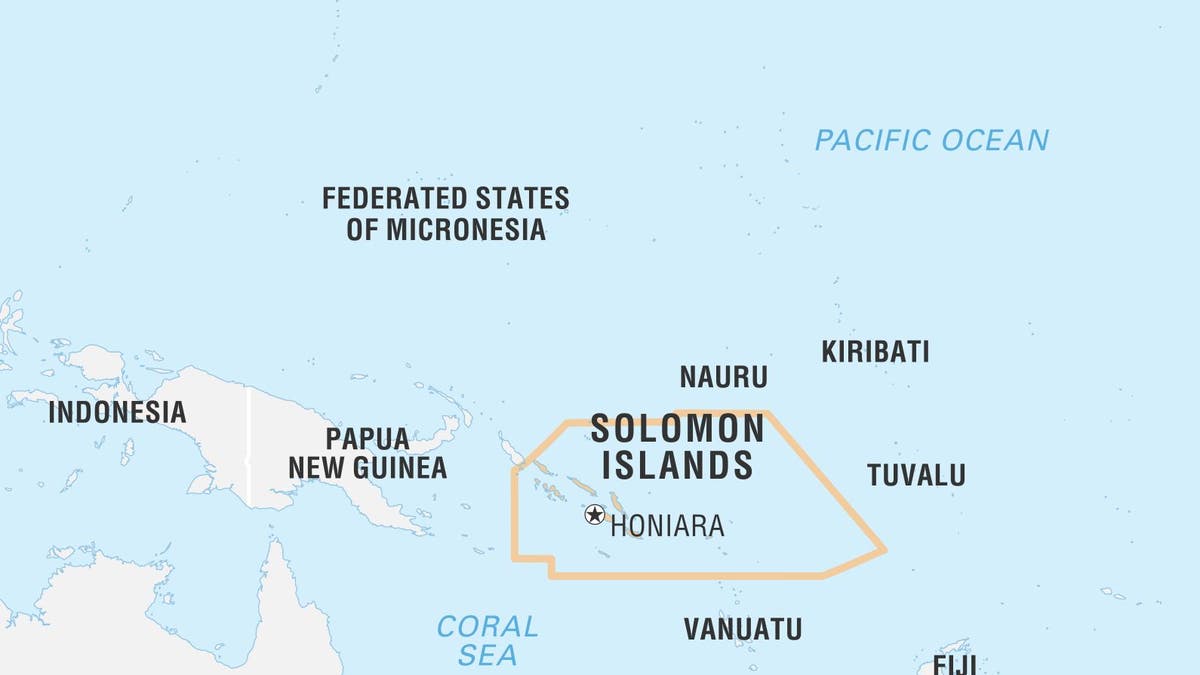 map of solomon islands 
