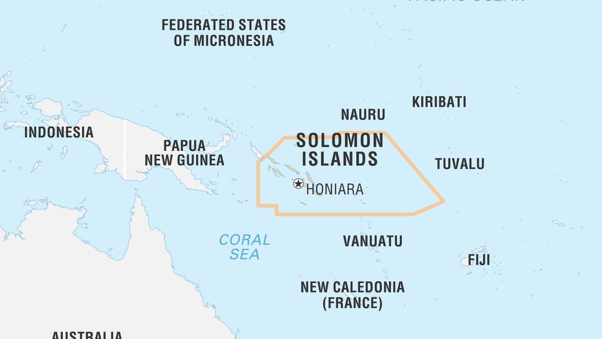 map of solomon islands