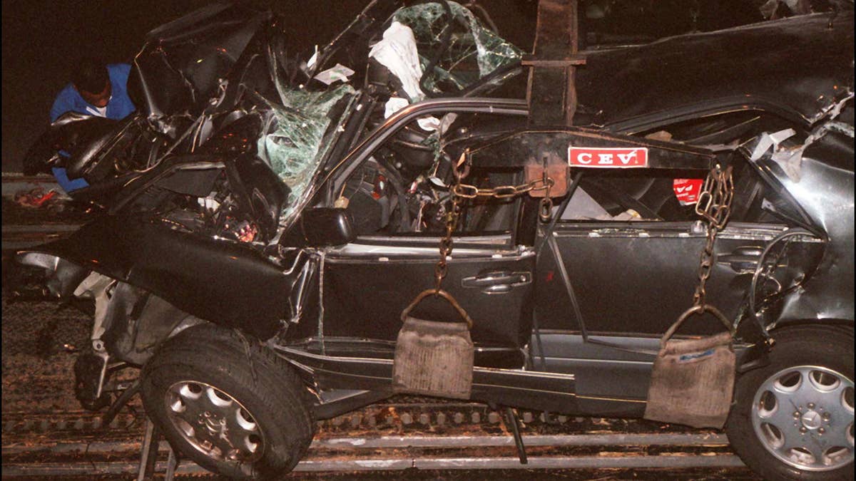 Princess Diana's fatal car wreckage 