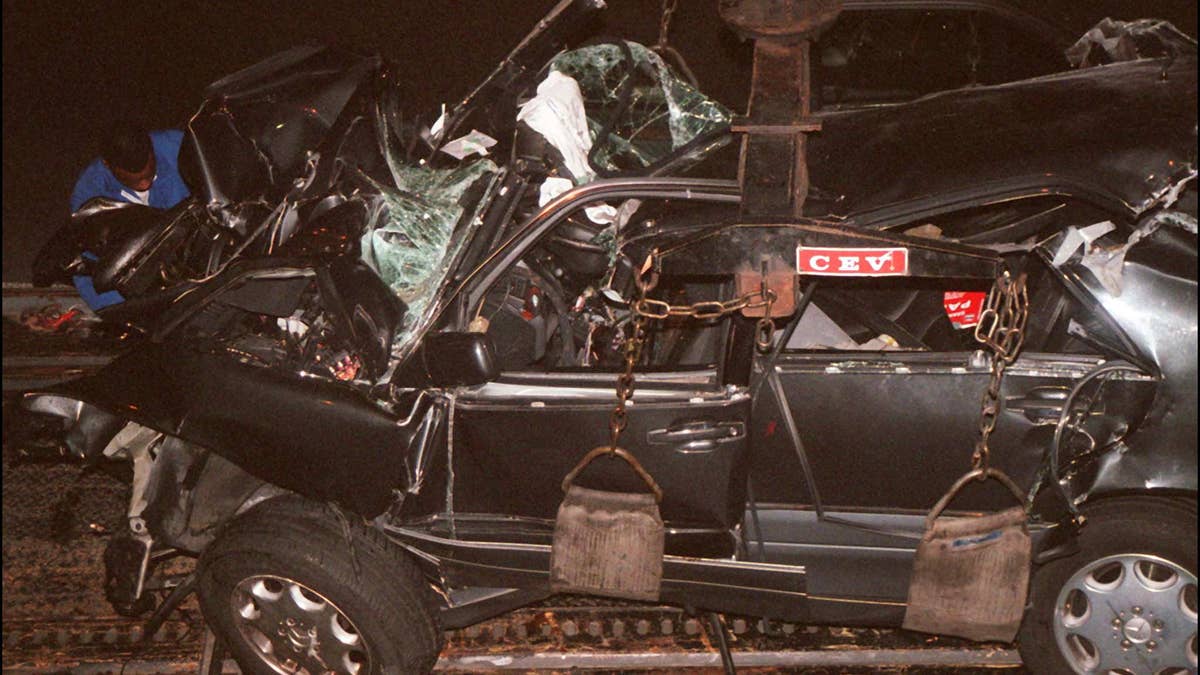 Princess Diana's fatal car wreckage 