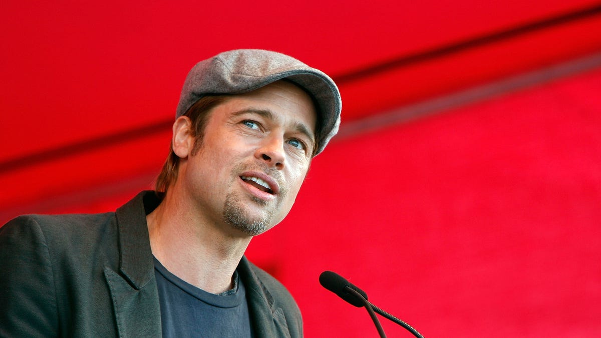 Brad Pitt speaking