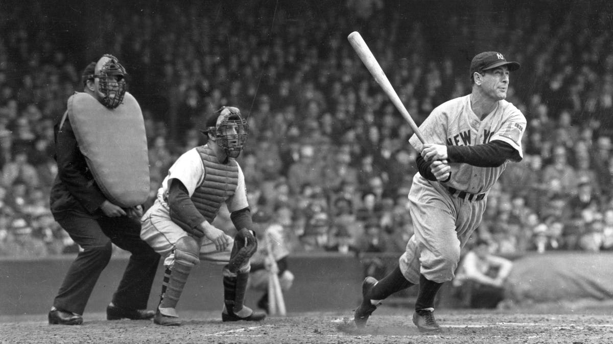 Hit by Lou Gehrig